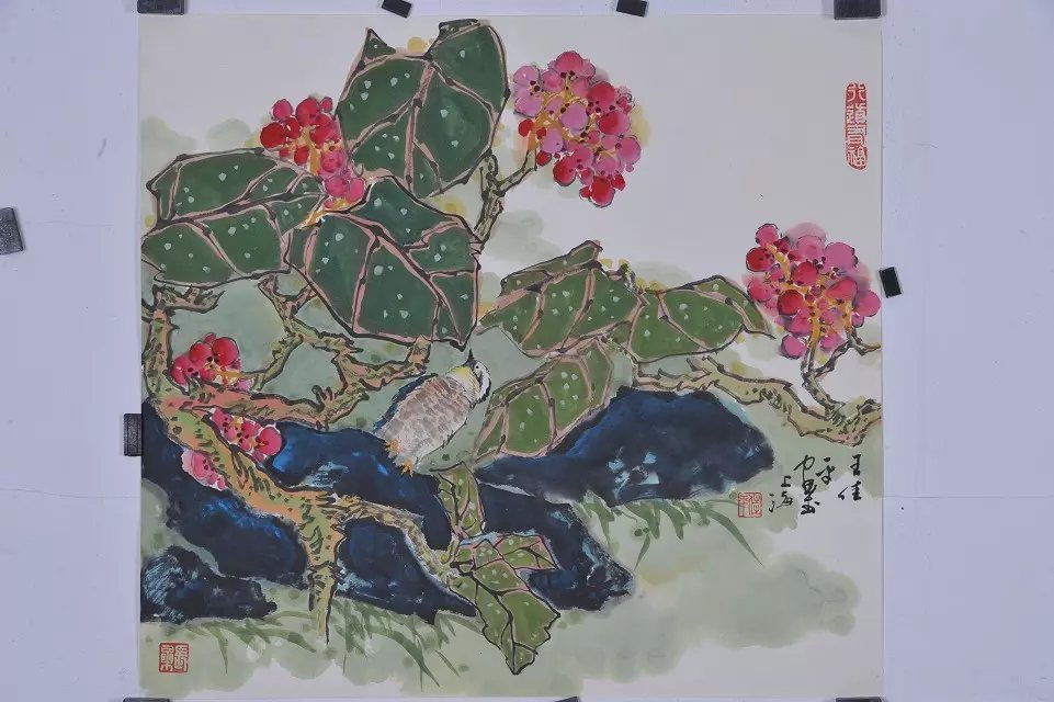 【天涯祝福贴】中年海派实力画家王佳平花鸟画欣赏